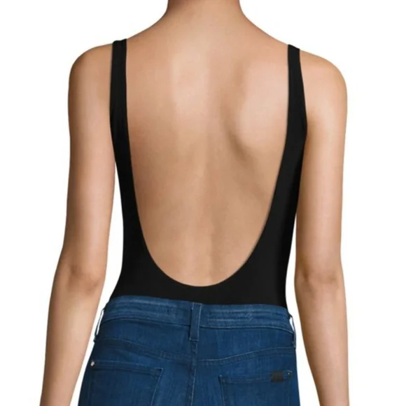 BCBG Plunging-V Lace-up "Tatum" Bodysuit - Picture 8 of 8